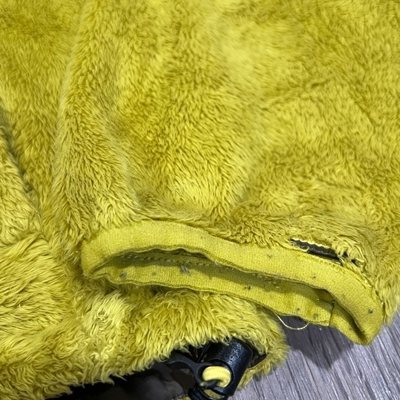 Small The North Face Retro Pile Lime Green Tennis Ball Sherpa Soft Full Zip Coat - Picture 9 of 10